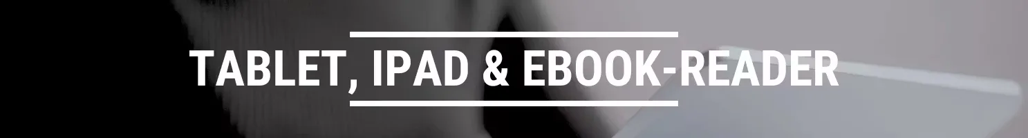 Tablet, iPad og eBook-reader banner.