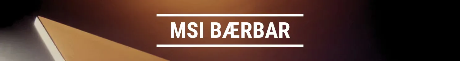 MSI bærbar banner