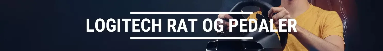 Logitech rat og pedaler banner.