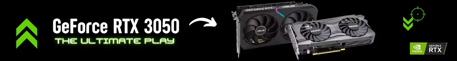 RTX  3050 banner.