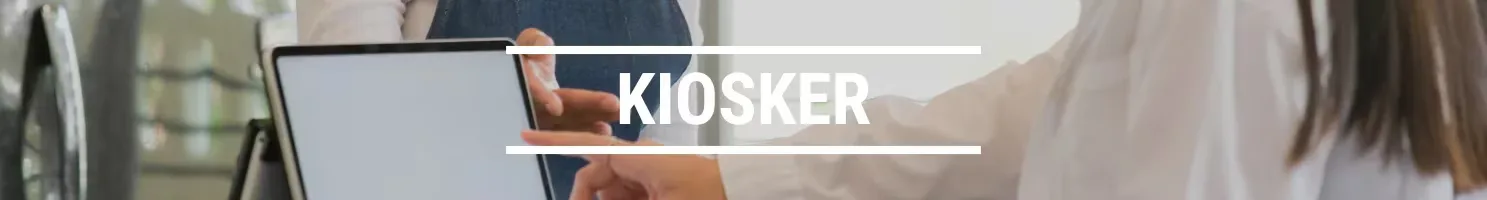 Kiosk computer banner